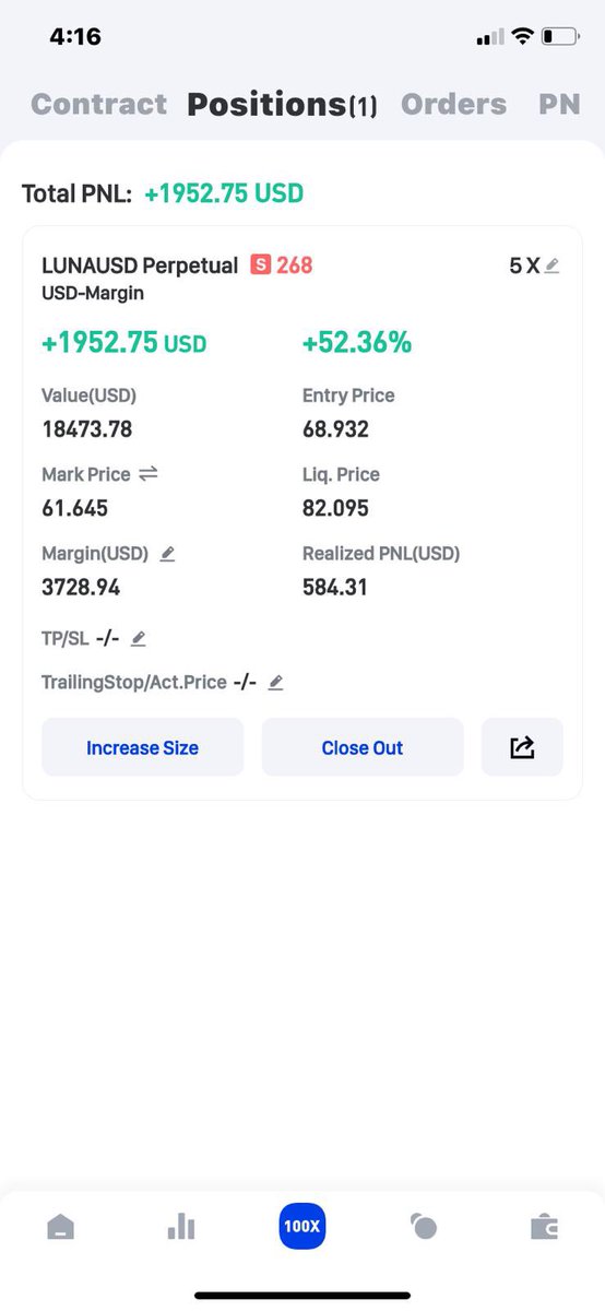 CrashiusClay69's tweet photo. Shorted the TOP in the OH SO BULLISH $LUNA with our members today. 2 words. #crashtrading #crypto https://t.co/tCManNrRqn