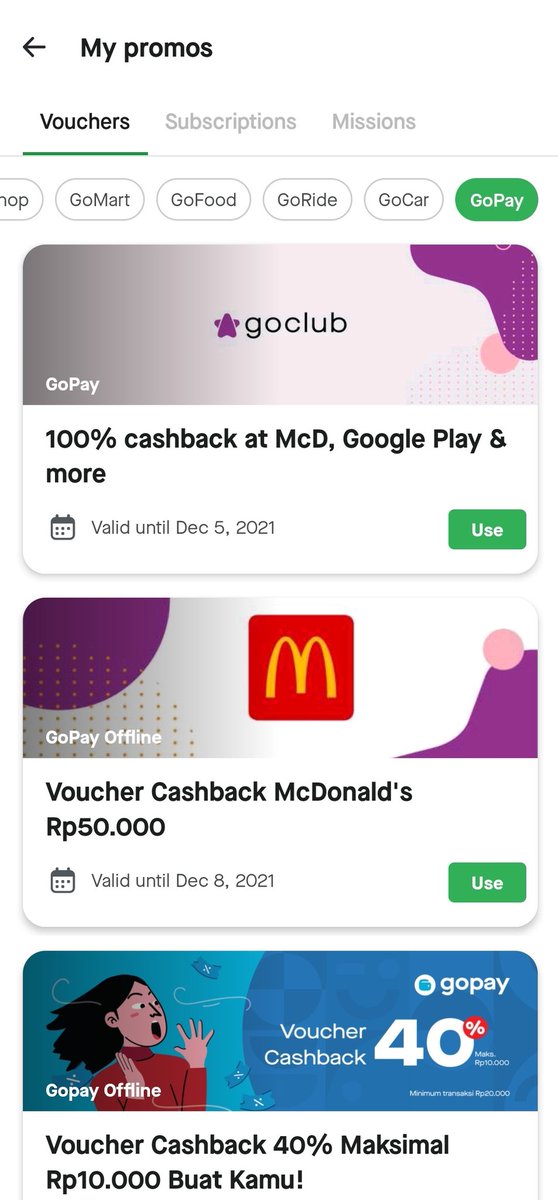 @johanamay @gojekindonesia keuntungan kalo punya #GoClub Juragan - Anak Sultan , tiap weekend awal bulan dapet voucher 100% cashback 🤑 #ProgramLoyaltiGojek