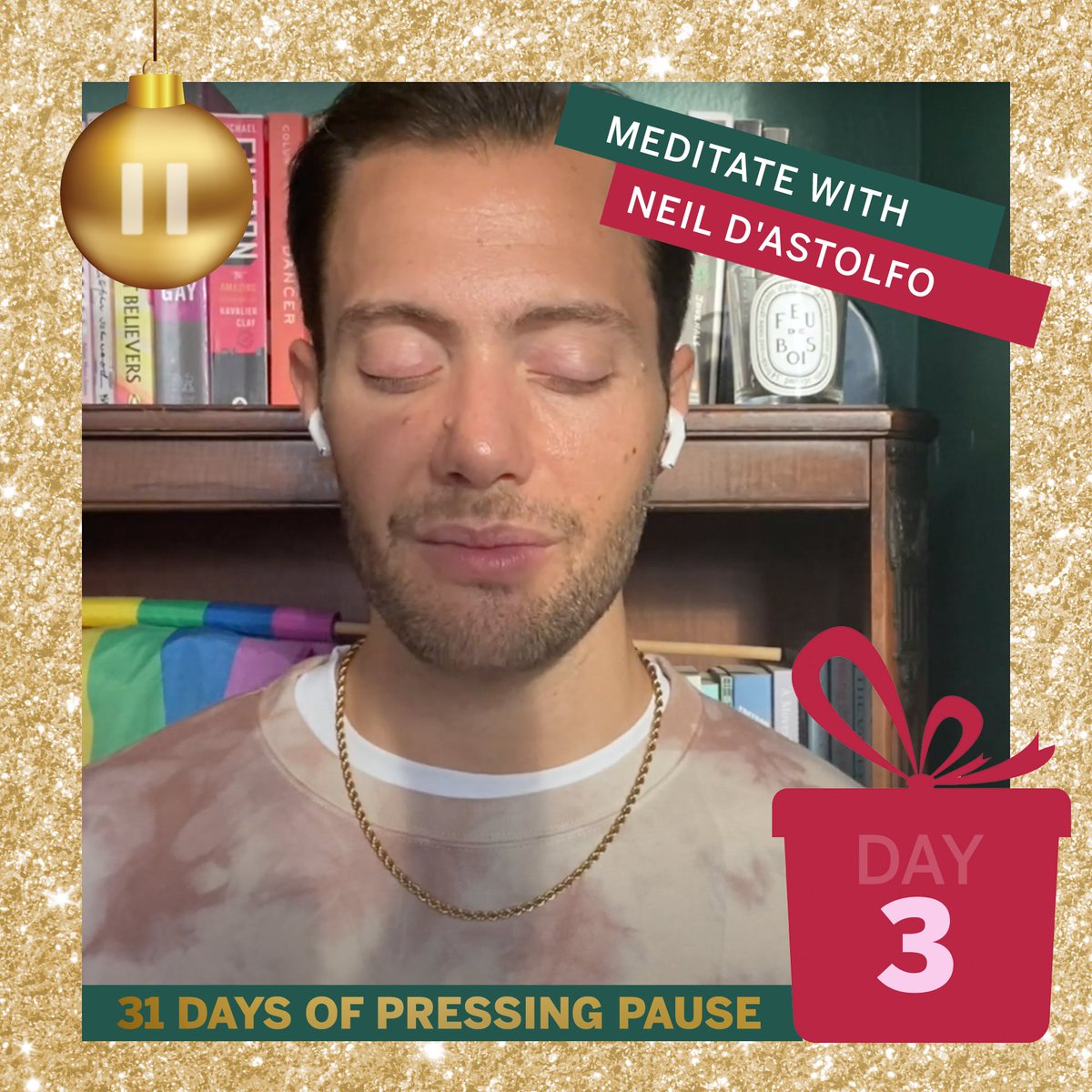 Finding time during the holidays to be mindful &amp; reflective can help us find more comfort and joy. For Day 3 of our 31 Days of Pressing Pause, meditation and mindfulness teacher @NeilDAstolfo leads us through a "holiday-themed" mindfulness practice. youtube.com/watch?v=rTz3Z4…