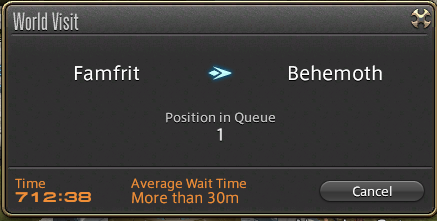 venominz's tweet photo. @FF_XIV_EN Can you PLEASE get someone to look at Behemoth or Primal? IDK what it is. I know this launch was going to be a shitshow but this is not just "busy" there is actually something technically wrong with Behemoth/Primal. https://t.co/trUwJTvX8C
