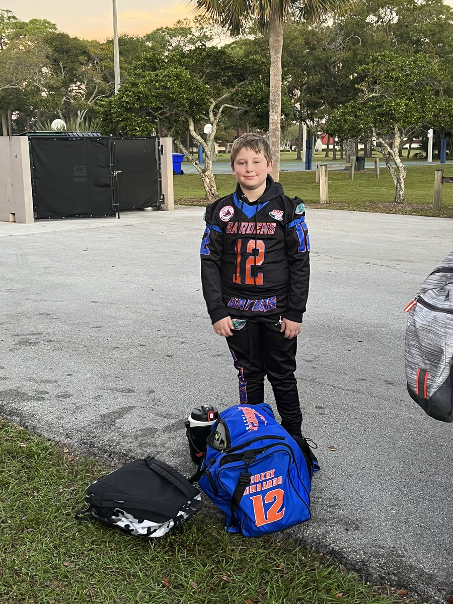 brinalombardo's tweet photo. Off to the National Championship in Orlando! Good luck to our undefeated 14-0 10U boys!! So proud of them!                      #gatorfamily 🧡🐊🏈💙 https://t.co/MM0A4c4Vu8