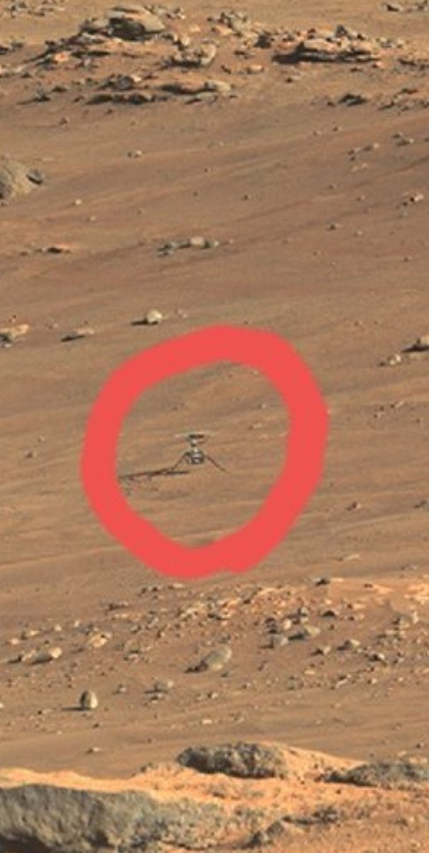 kyakundwa's tweet photo. Open up pic 1 and right there in the centre... right there---
Still she stands!!!  Still she roars!
Taking Flight on Another World!!
16 so far- #flight17 comming soon. #Ingenuity. https://t.co/X6e5j7JzwB