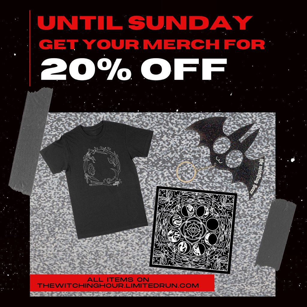 🎃☃️ Have a Halloween holiday. Get 20% off all items until Sunday. thewitchinghour.limitedrun.com