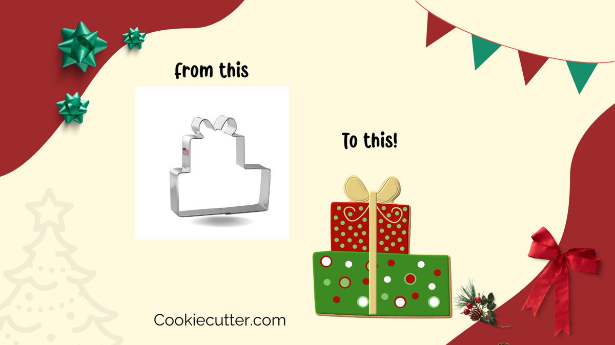cookiecuttercom's tweet photo. Gift wrapping never looked so pretty on a cookie! https://t.co/5oelSSoKD3