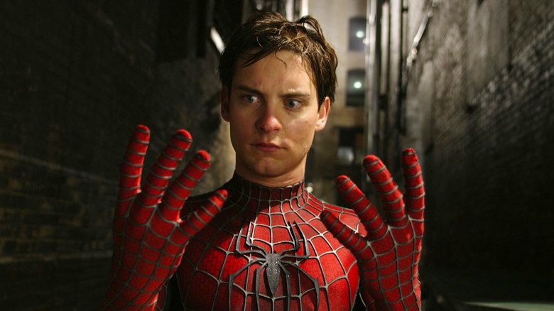 Tobey Maguire trying to decide how many more Spider-Man movies he wants to see Tom Holland do. 
#tobeymaguire  #TomHolland  #SpiderMan  #SpiderManNoWayHomeleaks  #SpiderManNowWayHome https://t.co/w0mHQcVhSc