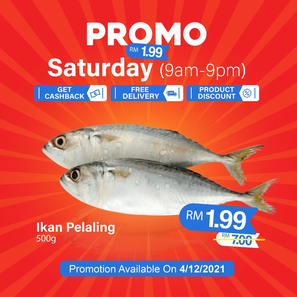 JomDapur's tweet photo. korang tak tahu ke ada promosi ikan pelaling ni...dari RM7 ke RM1.99..sapa yang taknak ? #promosi #jomdapur #promotions https://t.co/C0KePUU9CH