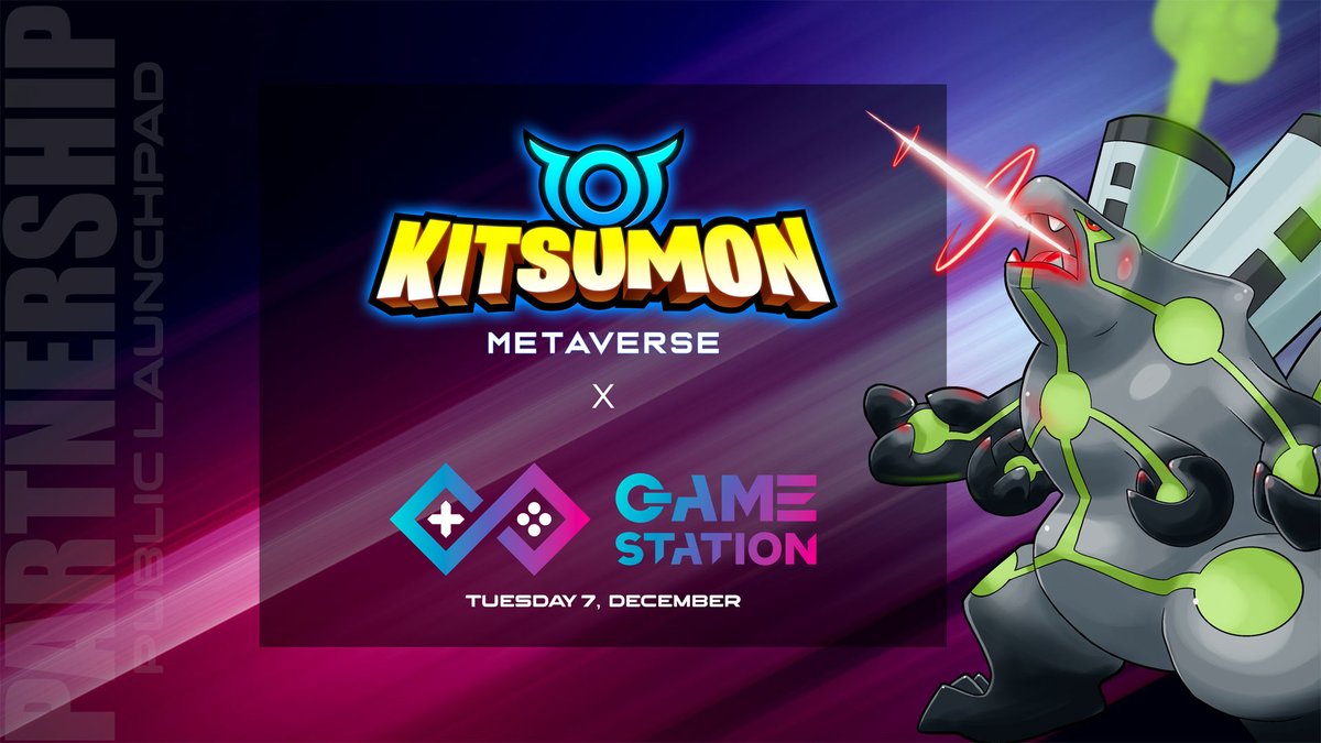 KitsumonWorld's tweet photo. NEW PARTNERSHIP!

📢 KITSUMON x GAMESTATION🚀

@GameStationIO

"The core idea of Gamestation is to empower independent game developers and gamers. We do this by enabling game developers to fund their ideas without giving away equity or IP."

#NFT #Metaverse #NFTCommunity #p2e https://t.co/ggYICvc3jM