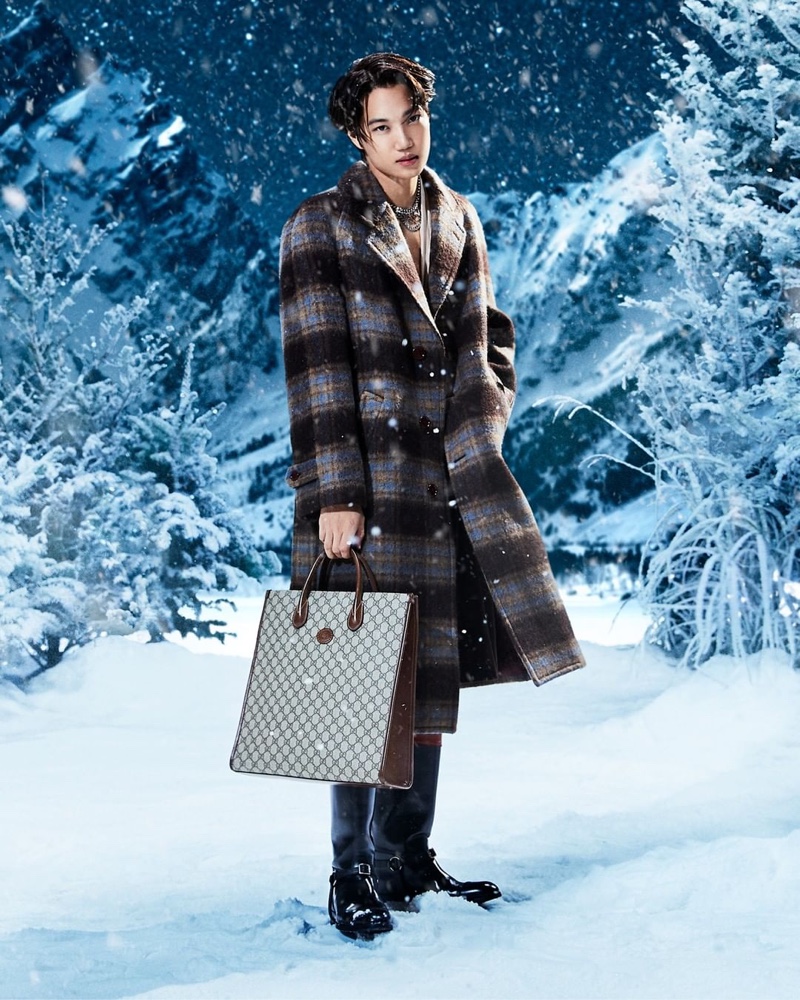 #Kai Enjoys a Winter Wonderland for #GucciAria Holiday Campaign @gucci thefash.co/7r