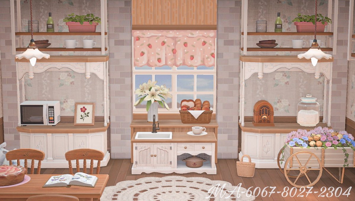 lilstrawbie's tweet photo. I made some strawberry curtain windows!!🍓🌷 this is my first design that i worked really hard on &amp; i'm so happy with it!! ☺

creator code is MA-6067-8027-2304, feel free to use!! 🤍🤍🤍

#acnh #AnimalCrossingNewHorizons https://t.co/82a6gVnF2x