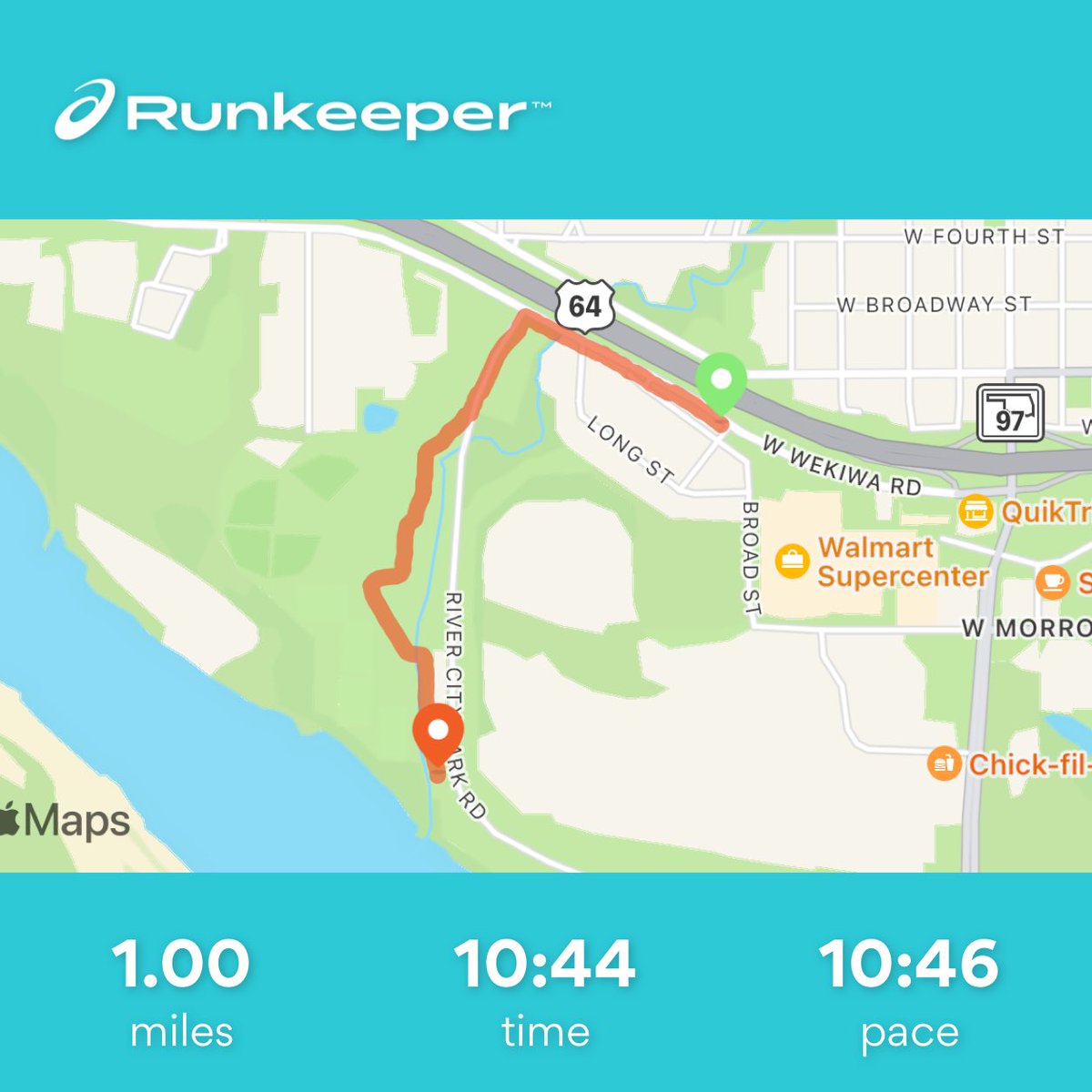 Vern_Charette's tweet photo. Took Momma to Walmart in Sand Springs and, while she shopped, I put in a little roadwork (Ran 1 and walked 2). #FatboyRunningCo #Run4Him #LSD #AppleWatchAndAirPods #Podcast #HokaKicks https://t.co/G0XDro1P65