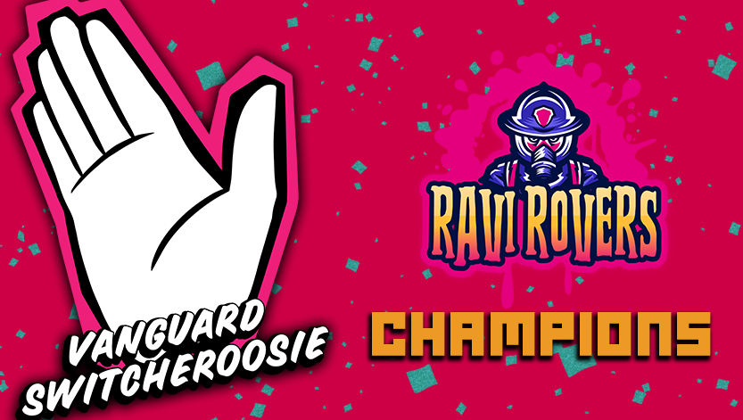 skelpesports's tweet photo. Ravi Rovers are the Vanguard Duos Switcheroosie champions! 🏆

@Geo2_ 
@LukezyS 
@JJLinnShow 
@KeithJennings99 

They survived a bracket reset to get it done over Denny Fleeto! 👏 https://t.co/PkAcbvvavf