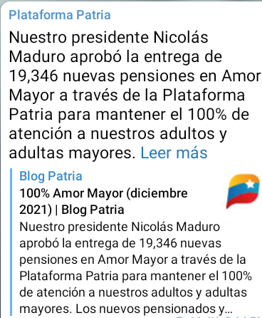 CvGista's tweet photo. El exterminio de millones, para salvar otras vidas, es la filosofía del Tirano @NicolasMaduro, acaban de ilusionar a 19mil ancianos con una pensión que ni siquiera llega a limosna, que carajo van a hacer con 1,5$ al mes estás personas que ni una tableta para salud pueden comprar. https://t.co/Wj9w14qAta
