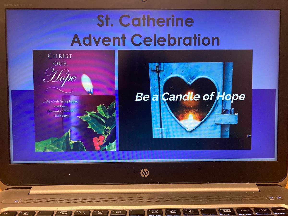 StCatherineECSD's tweet photo. Yesterday, our school community gathered together virtually to celebrate our Advent Liturgy 💜🕯🎄

Thank you so much to all the parents who joined us Live via Teams yesterday! 

#ecsdfaithinspires #virtualliturgy #firstweekofadvent https://t.co/zdVBduqpnZ