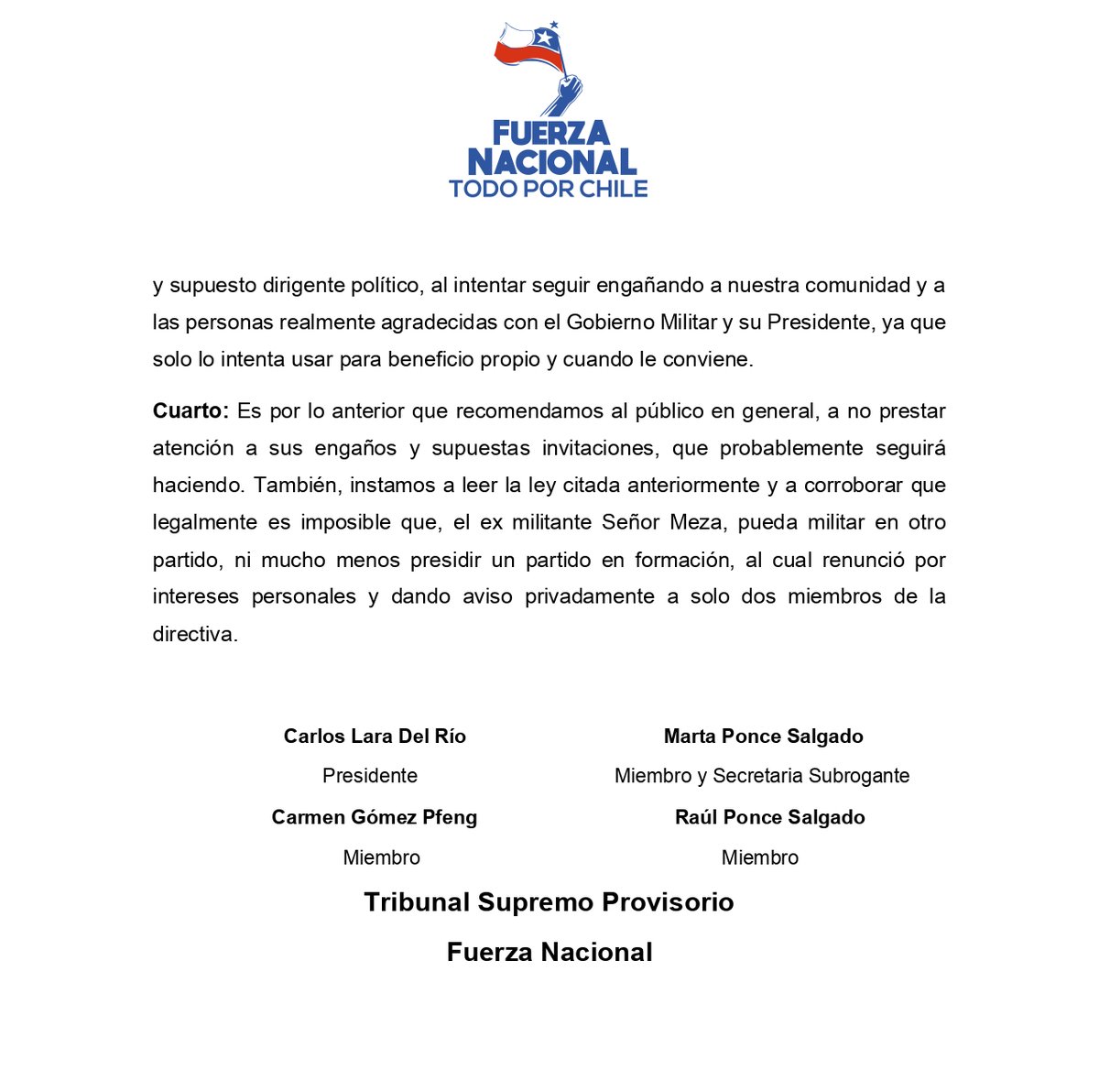 Fuerza Nacional Chile tweet media