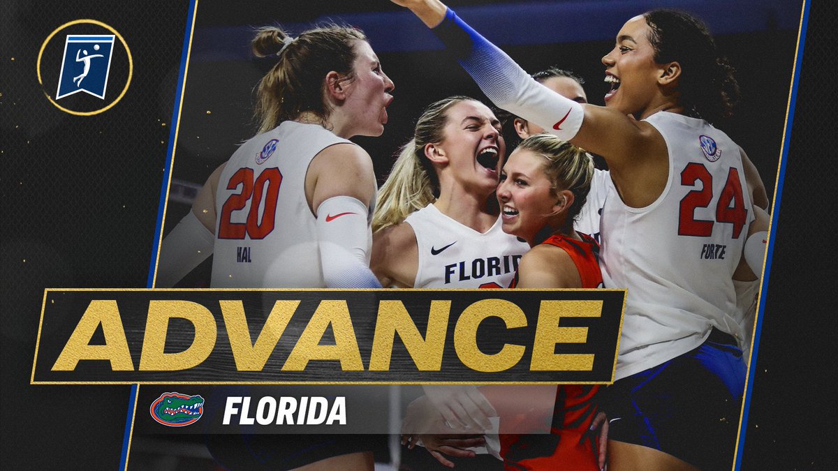 The Gators run the Sunshine State! 🐊☀️

(16) <a href="/GatorsVB/">Gators Volleyball</a> sweeps (25-15, 25-20, 25-16) its way past Miami (FL) into the Round of 16 to complete an unblemished weekend at home without dropping a set.

#NCAAVB