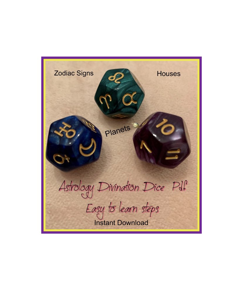 glammagoddess's tweet photo. Excited to share this item from my #glammaskloset shop: Astrology Dice Divination Dice https://t.co/XDMpLZOWvJ #fantasy #divination #divinationdice #astrology #astrologydice Signs ♌️ Planets 🪐 Houses 💟 https://t.co/XtqeU6ckvO