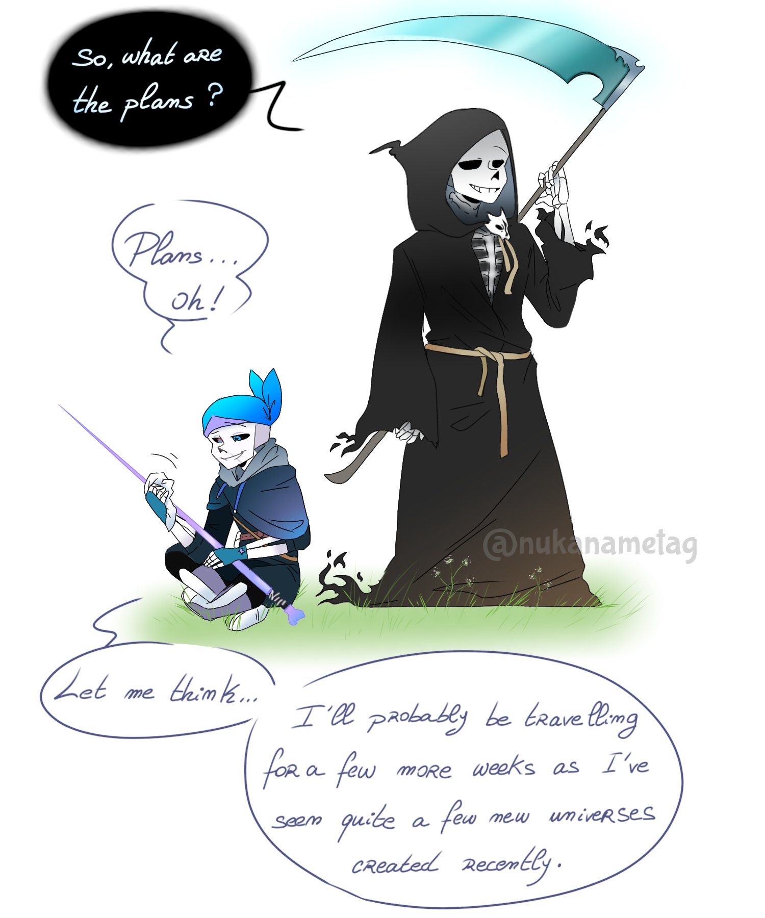 Grim Reaper • Afterdeath/Reaper sans meme • My human AU 