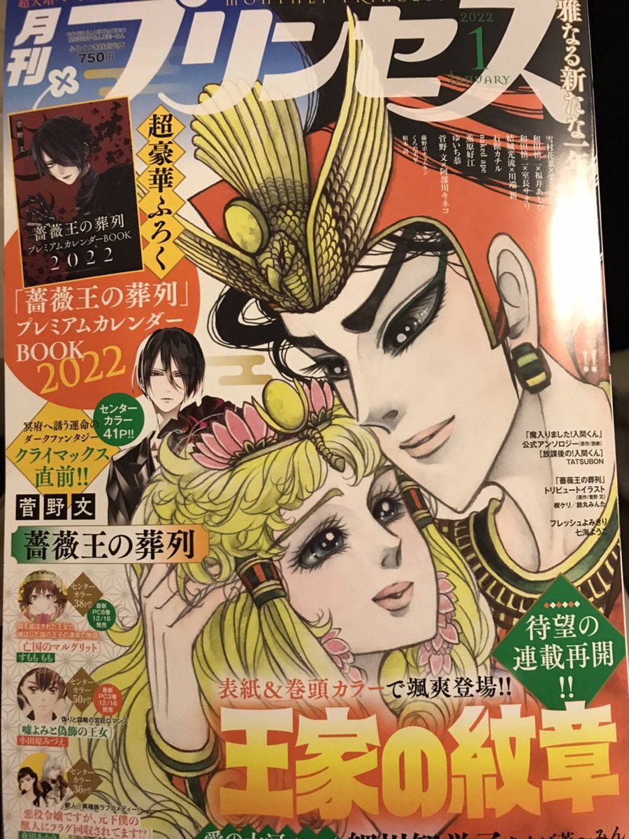 【月刊プリンセス1月号】12/6発売🌹✨
RosenBlood23話載ってます。ヨエル君回です(多分)
宜しくお願いいたします 