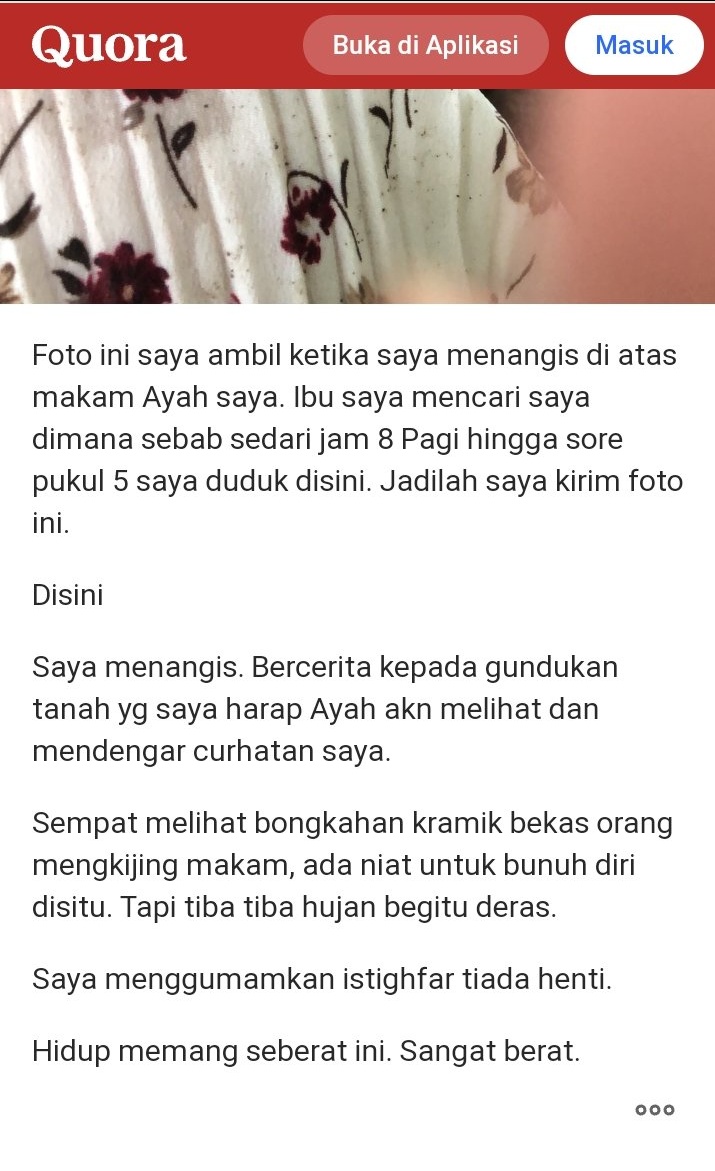 morineitte's tweet photo. @tubirfess Baca tulisan almh di quora, this is so heartbreaking https://t.co/qI8WMhaDqe