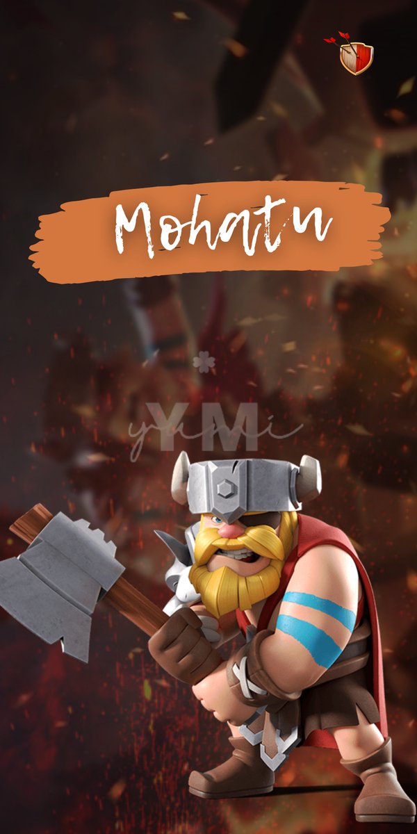 Hoje foi dia de produzir um Wallpaper personalizado para o @mohatu3 ( Jogador profissional de Clash of Clans )
. 
.
.
.
 😎 Não use sem dar os créditos!