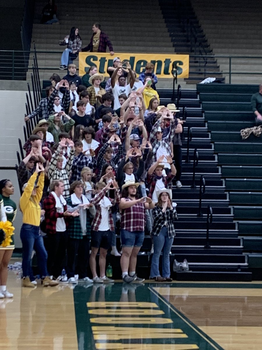 Can’t beat the GHS student cheer block