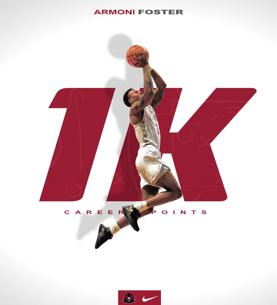 IUP_MBB's tweet photo. 𝐌𝐢𝐥𝐞𝐬𝐭𝐨𝐧𝐞

Congratulations to Armoni Foster (@afoster3__) on becoming the 35th player in program history to reach the heralded 1,000-point milestone. 

👏👏👏

#g2G | #TalonsUp https://t.co/nFPMHm3Uyv