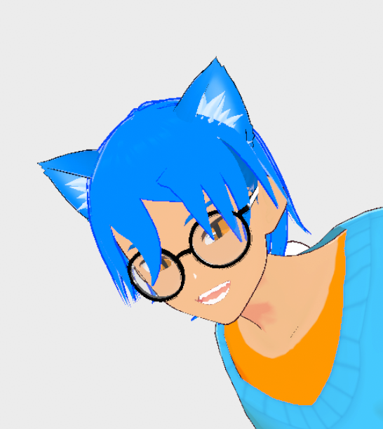 0Bluet's tweet photo. #ENVtuber #Vtubers #VRoid  I know its a bit sudden but YA dudes first alpha vroid model has been made!! 🧡 It looks sooo good!! https://t.co/a5k4s8v9jM