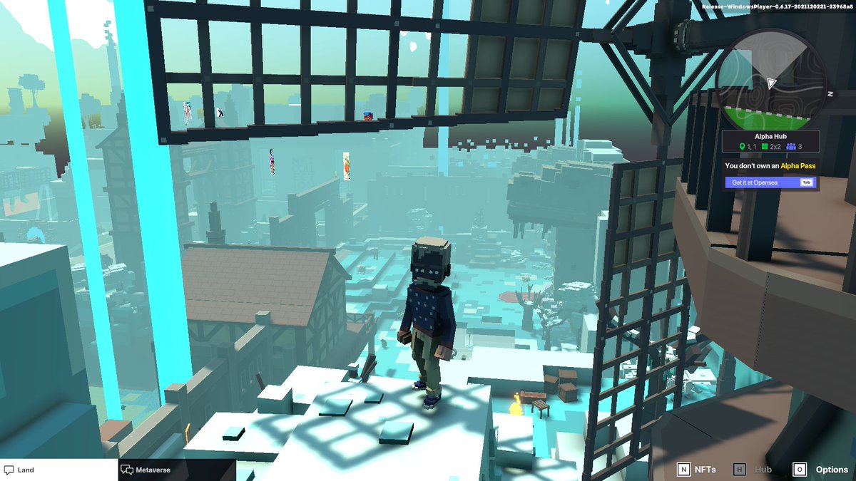 Hatt174's tweet photo. @TheSandboxGame The view up here is amazing! :D https://t.co/oMPg0BQA6r