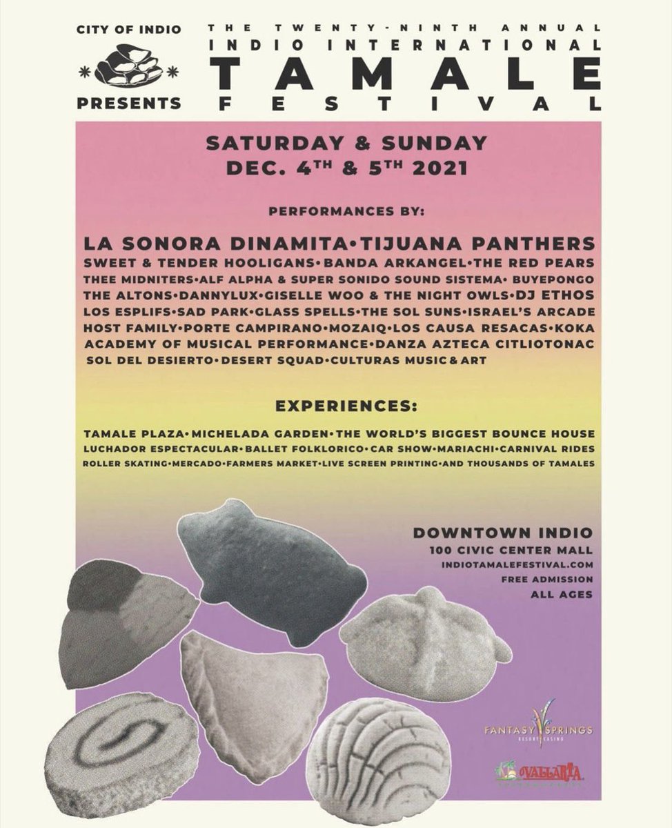 Buye heads to <a href="/indiotamalefest/">indiotamalefest</a> tomorrow!