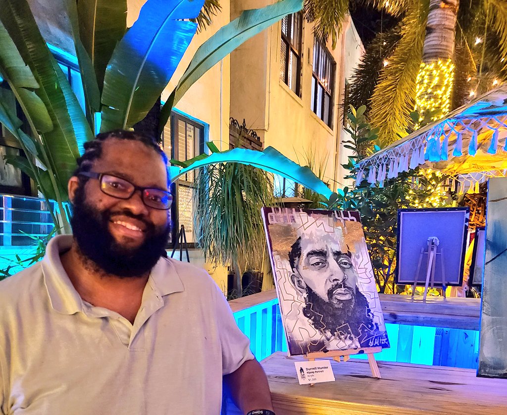MacConwell's tweet photo. Couldn't come to Art Basel and not get a painting #KingNip https://t.co/EIekw5AVKT