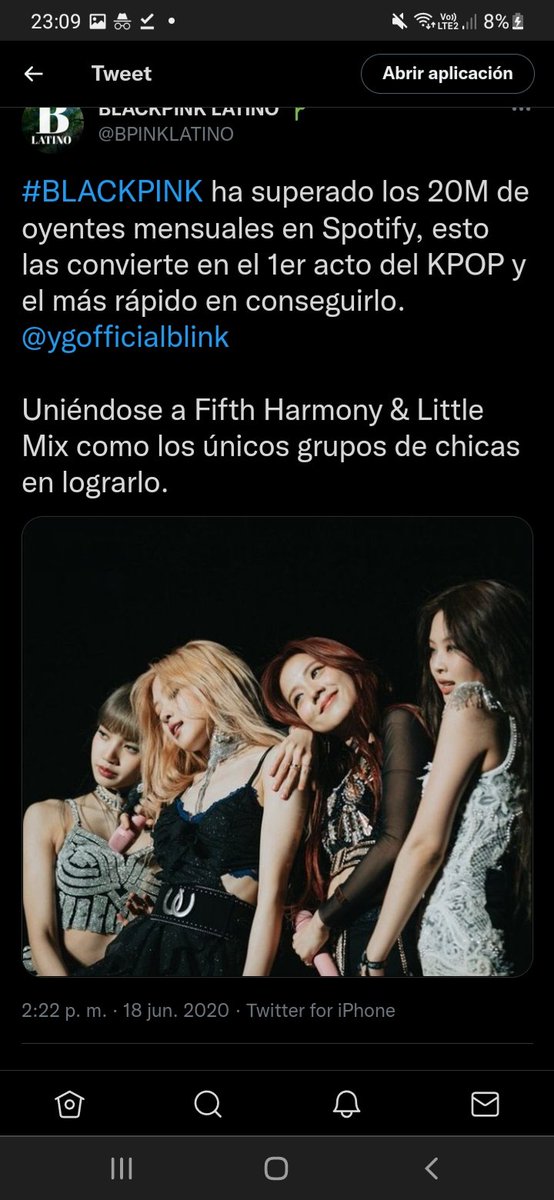 MobelS's tweet photo. @moonchildinmono Esa "información" la saco de una fanbase que cada 2x3 se inventa récord. Y lo peor es que cada tweet "informativo" que sube llega muy rápido a face, una red para un monto de f4ns que copia y pega sin verificar si la información es real. Llegando a instagram se pone peor. https://t.co/35rmgxk8Eg