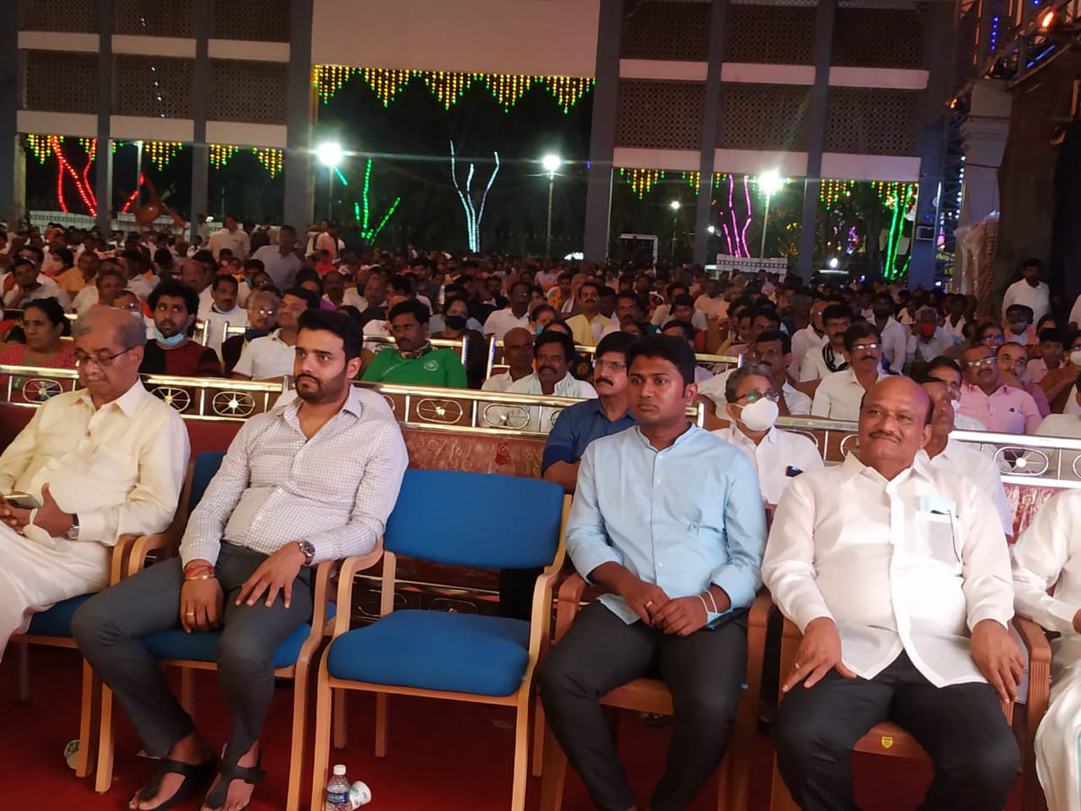 Attended the Lakshadeepotsava Celebrations at Dharmastala.