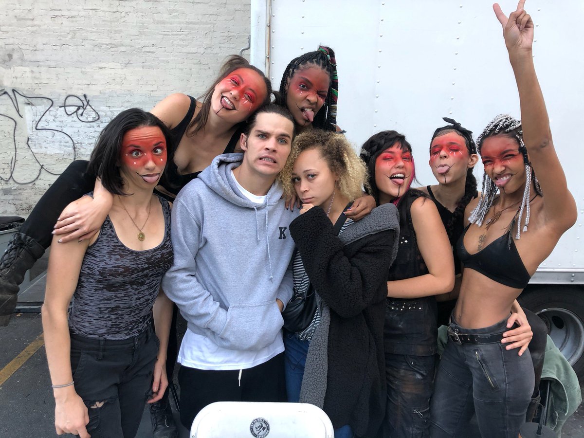 caption this 💋👠 #behindthescenes #ThisGamesCalledMurder @MisBelBarrett <a href="/RealHanaLiu/">Hana Liu</a> <a href="/erinruthwalker/">Erin Ruth Walker</a> <a href="/TheOliviaBlue/">Olivia Blue</a> <a href="/CrankedUpFilms/">Cranked Up Films</a> <a href="/BDisgusting/">Bloody Disgusting</a> <a href="/adamshermanfilm/">Adam Sherman</a>