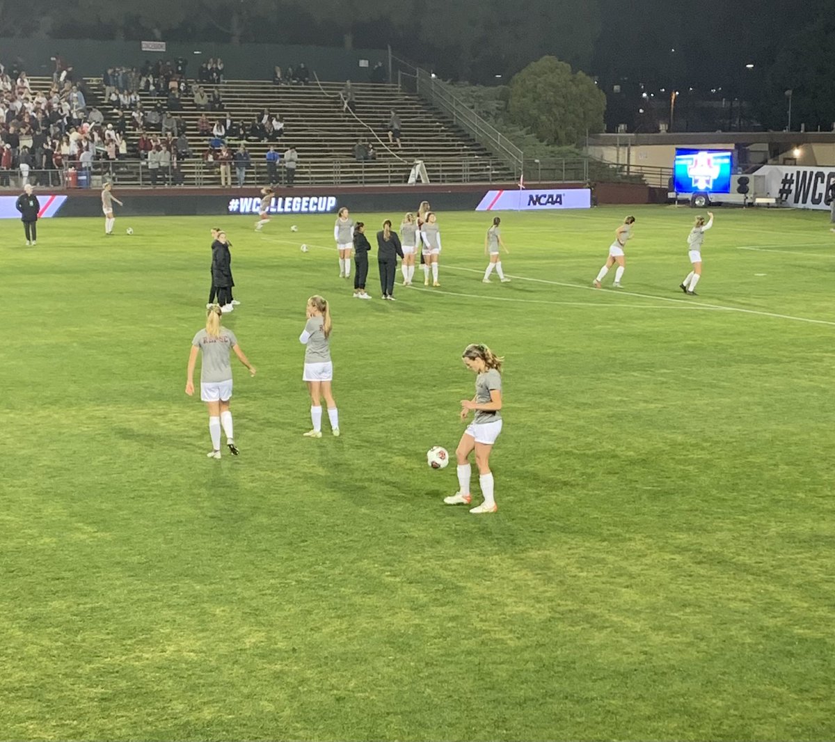DanReevo's tweet photo. Go Broncos!! NCAA College Cup. The two Reeves girls set to start against #4 BYU in the NCAA Semi-Finals here in Santa Clara. https://t.co/GwcaVCNT36