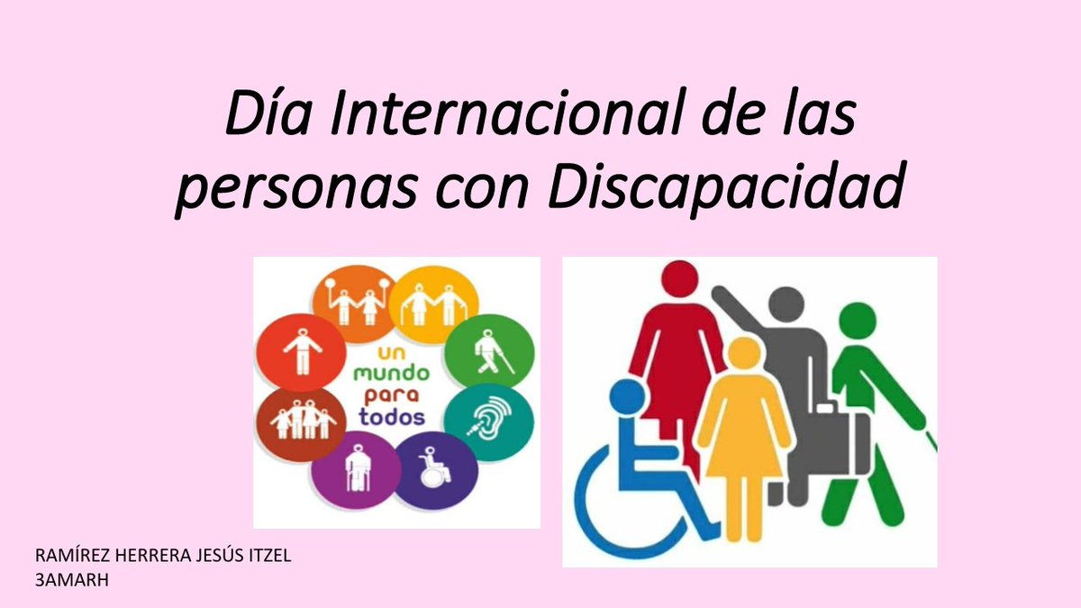 ItzelRa13410888's tweet photo. #3AMARH #GeneraciónIgualdad
3 de Diciembre Día internacional de las personas con Discapacidad.🦽 https://t.co/V0vjEk3cjc