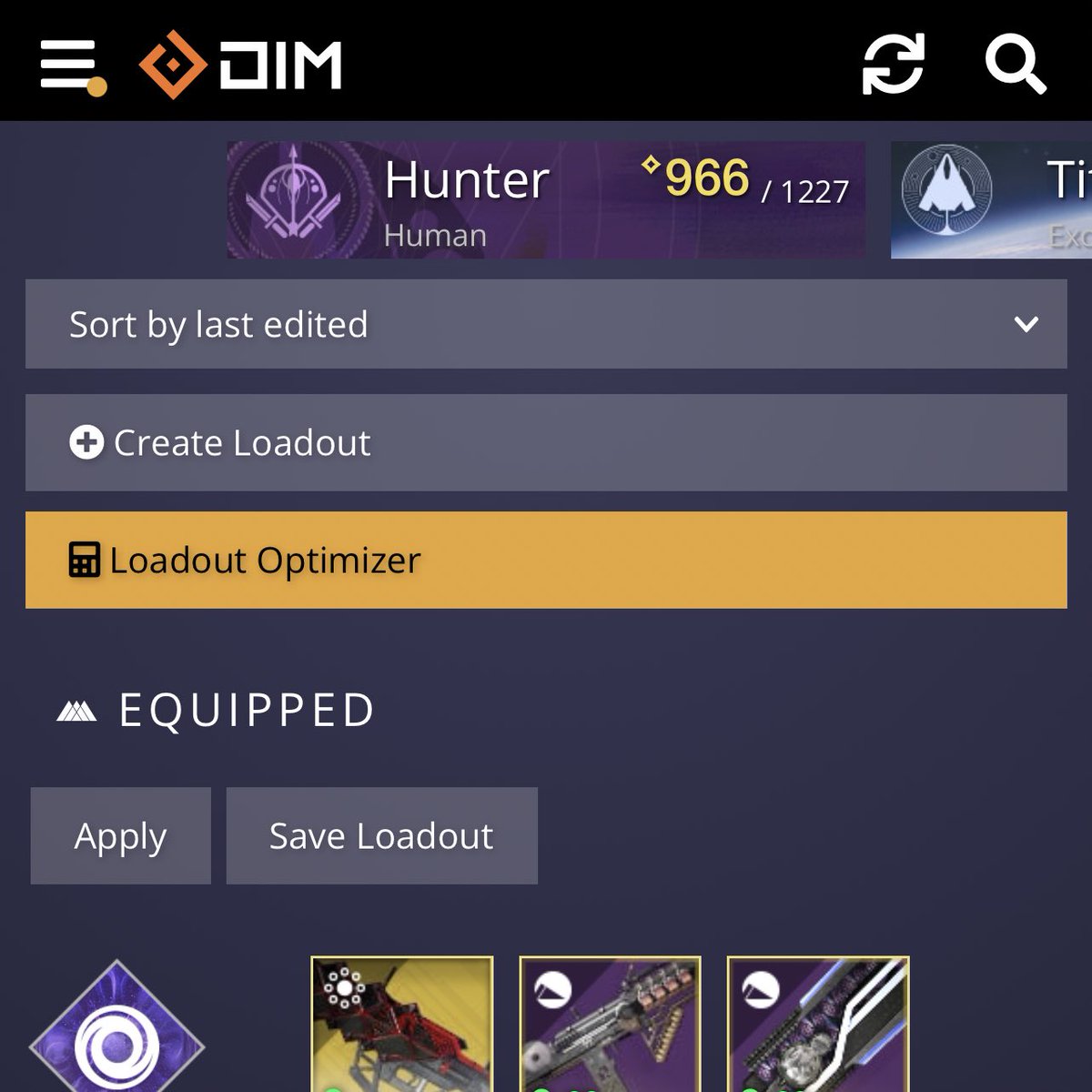 ThisIsDIM's tweet photo. We did the Math. 

The team at DIM made Loadout Optimizer over 25x faster, and we now look at every combination you have instead of stopping at *only* 2 million. 

See it for yourself in the Loadout tab. https://t.co/DUsBNxBPMO