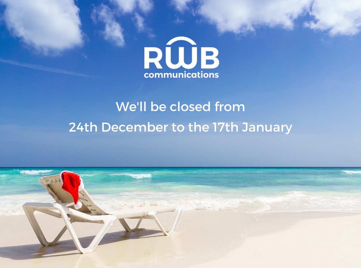 RWB_NZ's tweet photo. Christmas Holidays are not far away. Just a heads up...we'll be closing our doors from the 24th December to the 17th January. https://t.co/5G8aVz3x2o