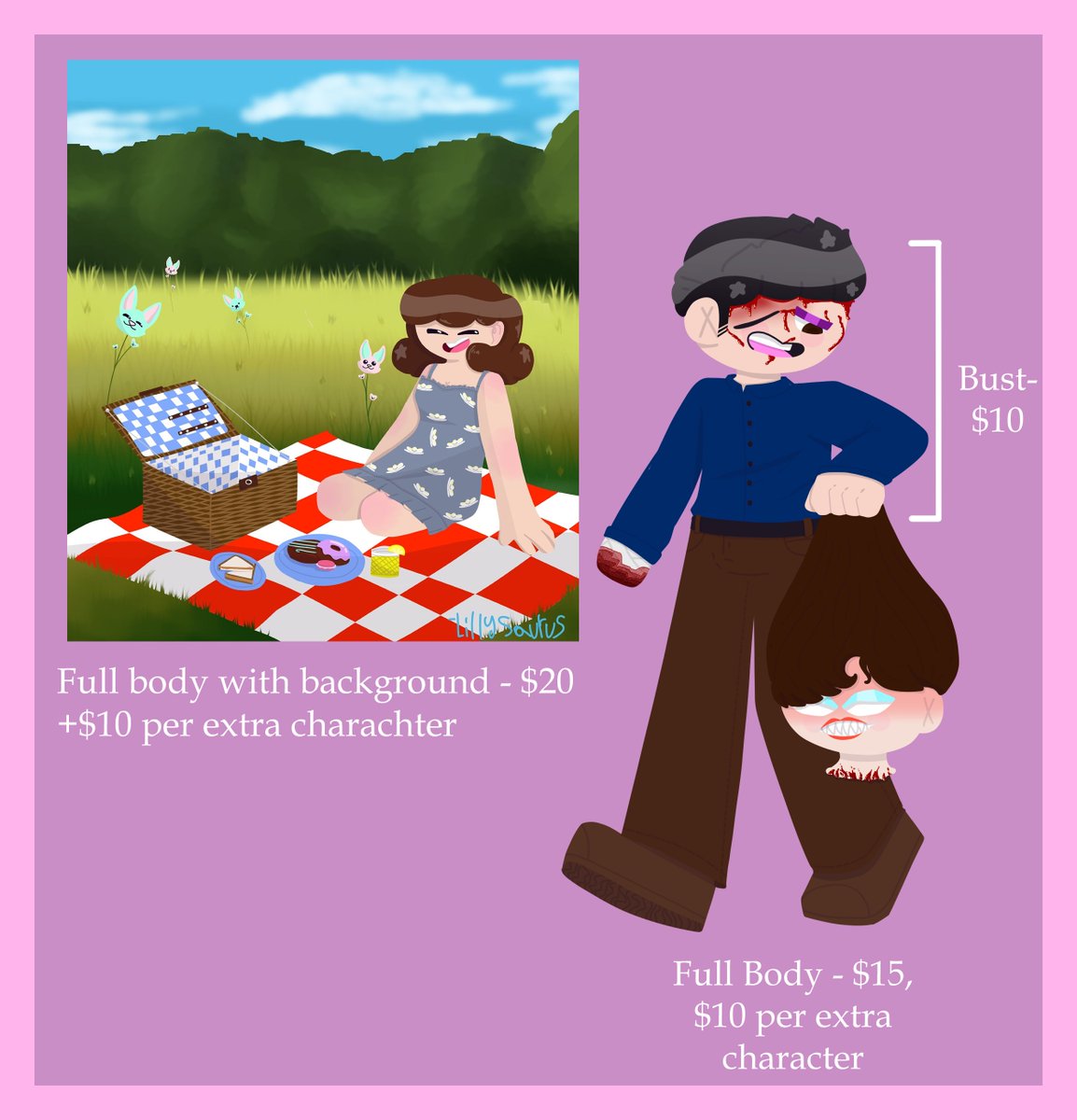 lillysaurus12's tweet photo. << commissions open! >>
Rts appreciated!!   
Feel free to dm me if you're interested !!
#artcommissions #commissionsopen #art https://t.co/b4gYEb92RD