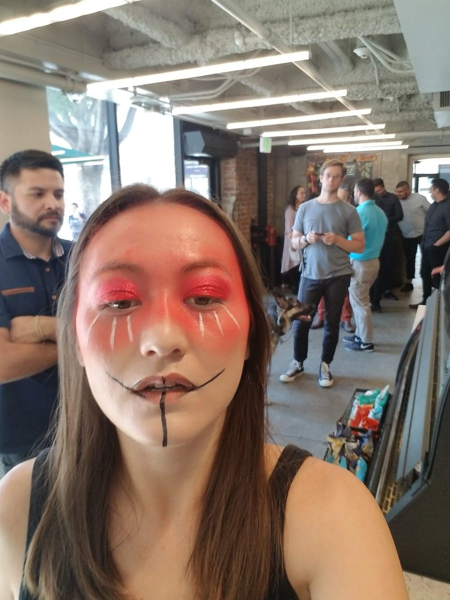 Yes we did Starbucks run in full gear and make up 🥰 #ThisGamesCalledMurder