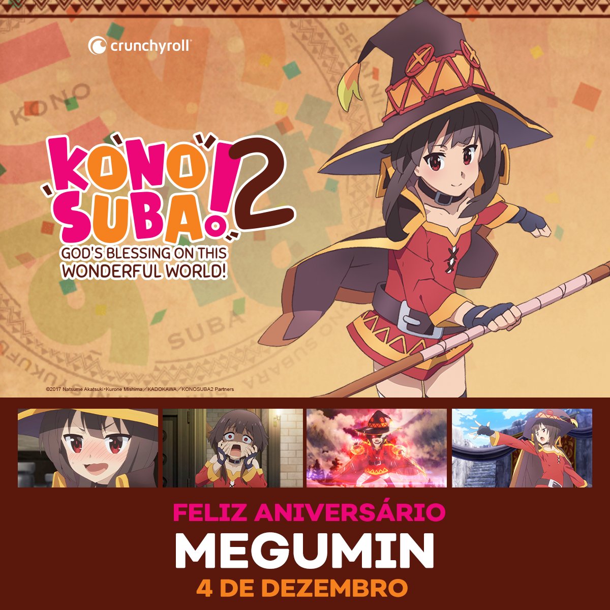 Crunchyroll.pt - (07/06) Feliz aniversário, Kazuma! 🎉🎉🎉 ⠀⠀⠀⠀⠀⠀⠀⠀⠀ ~✨  Anime: Konosuba