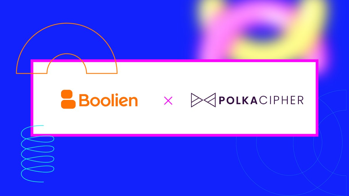 booliener's tweet photo. You ready for this? 

Excited to bring @polkacipher into the #Boolien fam! 🎉

Security and Cross-Bridging for #NFTs now made easier by #BoolienxPolkaCipher 🎨 https://t.co/Du1zJPMzvh