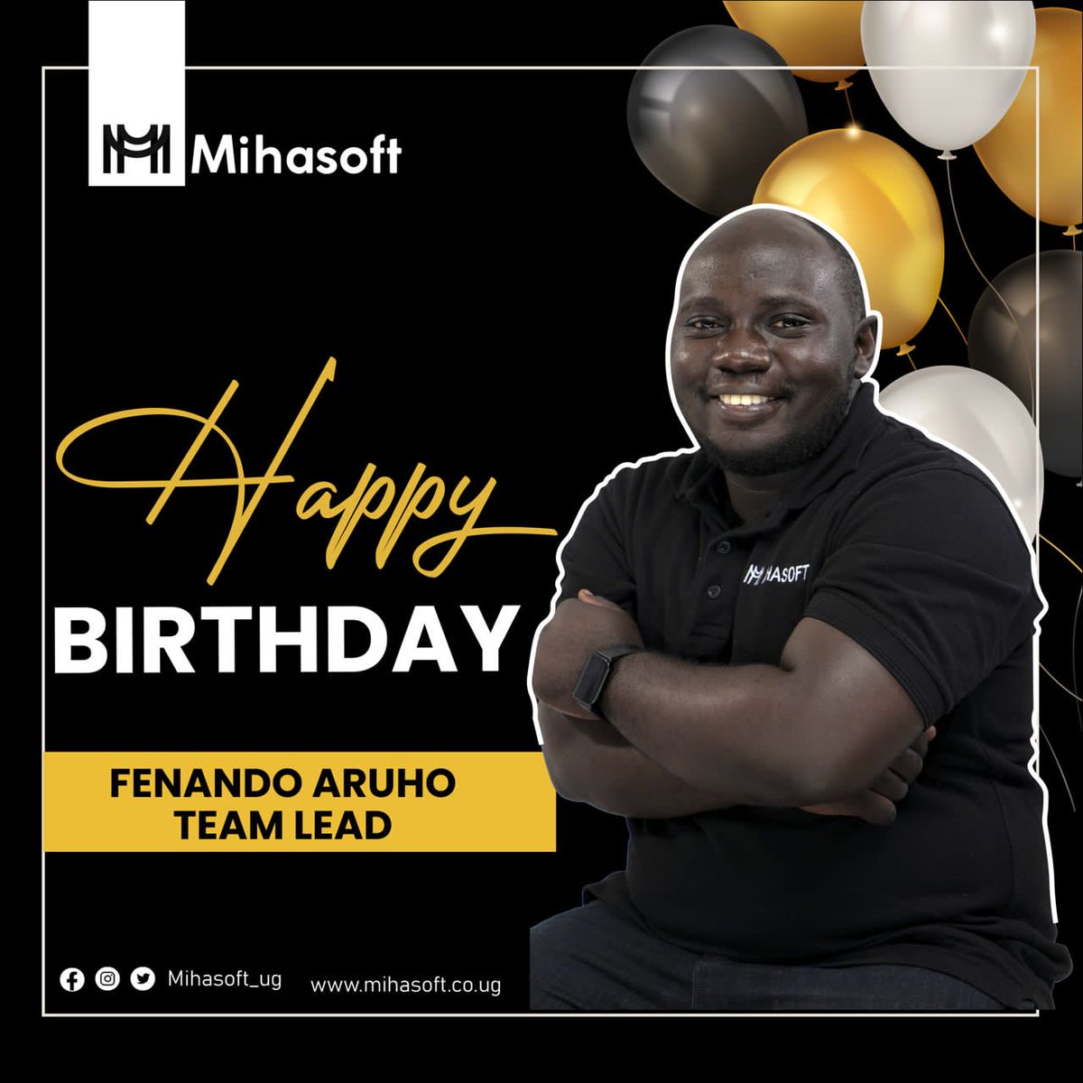 mihasoftug's tweet photo. Happiest birthdayπ to you our bossman.
It's great how you believe in us ,show us much better what we can do and lead us in the best way you know how. Mihasoft is proud to have a boss like yourself and #cheers to this new chapter @AruhoFenando
#birthday #leader #kusimbula https://t.co/QWIF8RS8Vl
