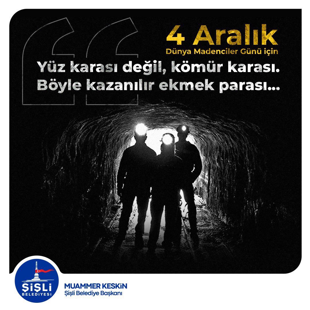 Yerin altından dünyayı şekillendiren tüm maden emekçilerimizin 4 Aralık Dünya Madenciler Günü kutlu olsun. Soma, Ermenek, Zonguldak ve diğer maden facialarında hayatını kaybeden maden emekçilerimizi saygı ve rahmetle anıyorum.
#DünyaMadencilerGünü