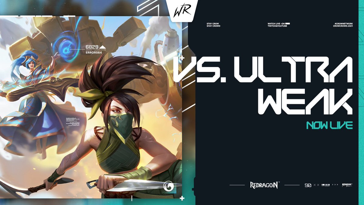 crowcrowded's tweet photo. [NOW LIVE: Wild Rift]🔥🔥🔥

//First finals match of Redbull M.E.O.
> bo3 vs Ultra-Weak

#//link: https://t.co/HlLjdoTnF1

[#lol #wildrift #redbullgaming #crownetwork] https://t.co/bE6dCV9L3E