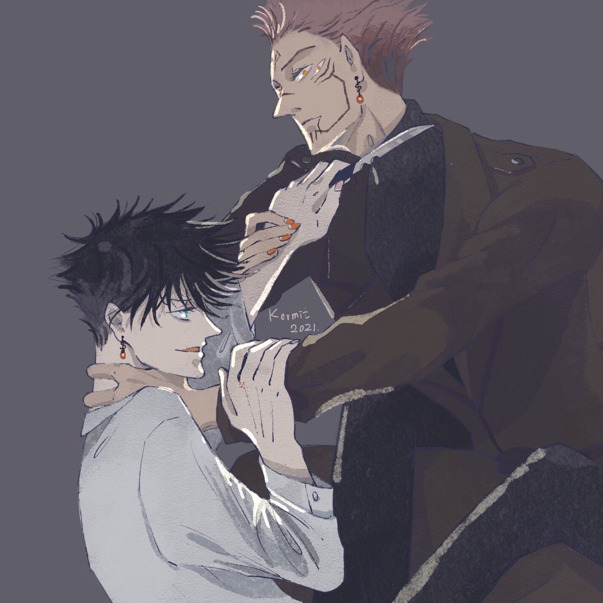 blueberry_133_'s tweet photo. #宿伏 

相愛、相殺。 https://t.co/YaQ8hFGRBQ