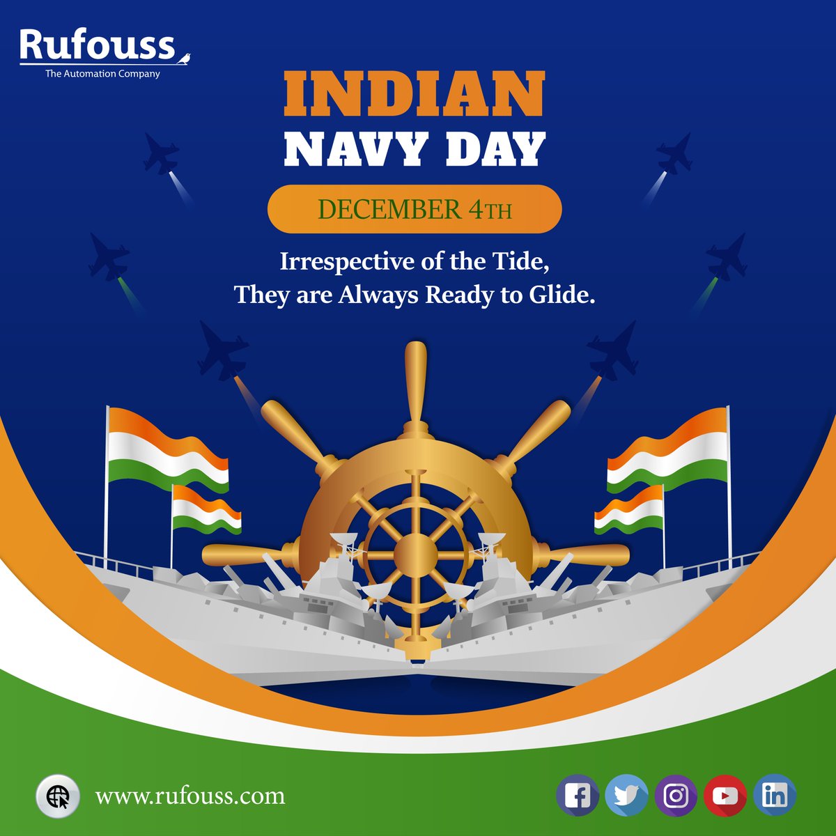Salute our navy for their bravery and dedication in protecting our country. 
Happy Navy Day 
#navy #IndianNavyDay #IndianNavyDay2021