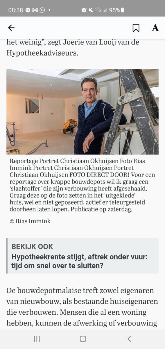 ‘Actief er teleurgesteld doorheen laten lopen’