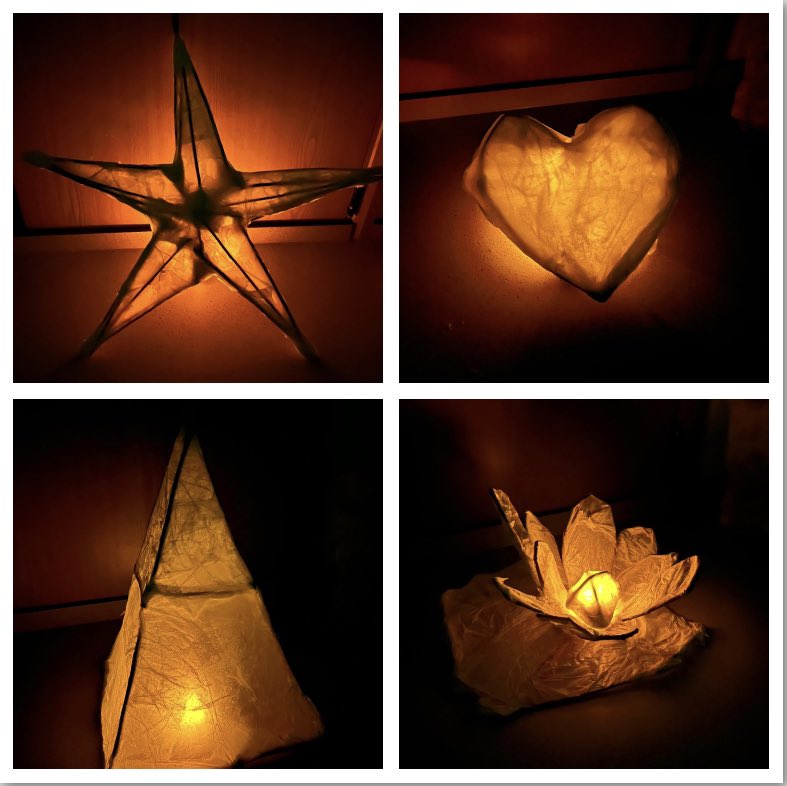 ArtsMps's tweet photo. Lanterns made by @MersthamPark Art club students. Created with withie sticks, making tape and tissue paper in small groups. The students should be very proud of their efforts! They look fantastic!! 🙌🏻#shiningstars #collaboration #success https://t.co/Bbaii7I47I