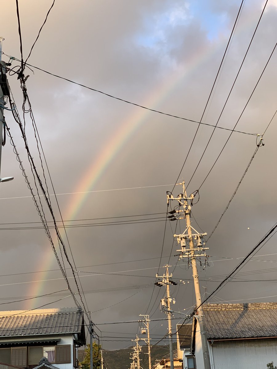 虹🌈が出てた〜
今月2度目の虹🌈
虹大好き💕
#虹