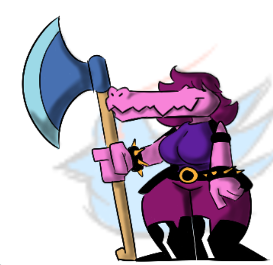 HunkyChunky32's tweet photo. Here it is. Dinosaur McThicc Thighs. #DELTARUNE #fatherissues https://t.co/rvj5t3YPRU